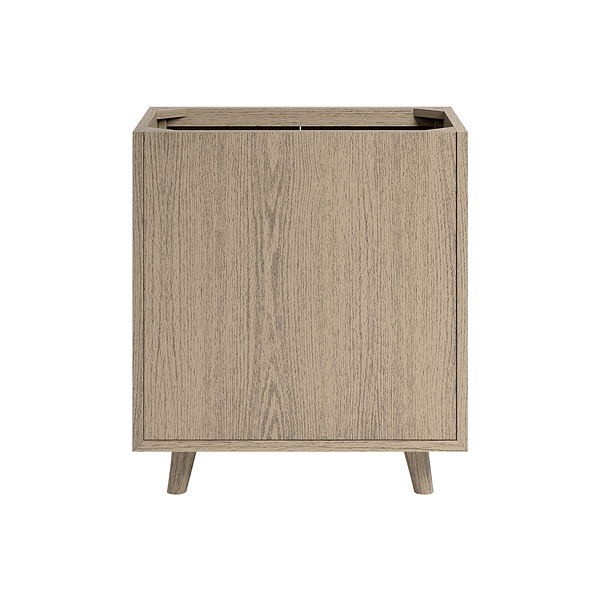 Setton Greige Ash 30" Single Vanity without Top by TileBar Studio Vanities, View 10, open zoomed image