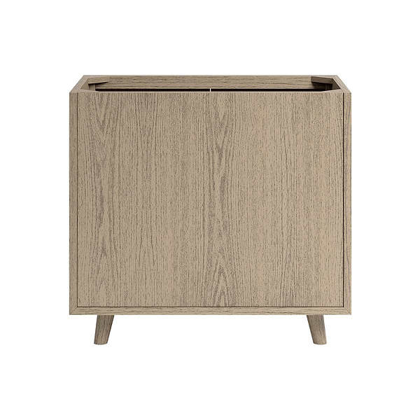 Setton Greige Ash 36" Single Vanity without Top by TileBar Studio Vanities, View 10, open zoomed image