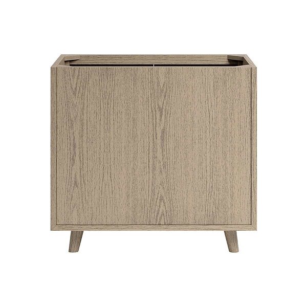 Setton Greige Ash 36" Single Vanity with White Quartz Top by TileBar Studio Vanities, View 10, open zoomed image