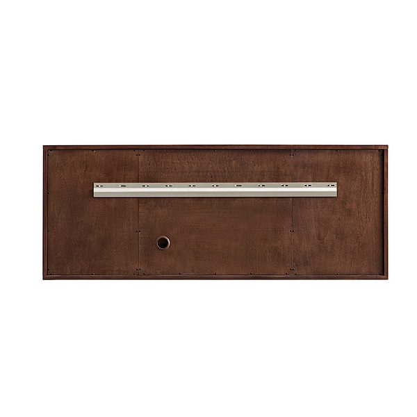 James Martin Vanities Amberly Mid-Century Walnut 60" Single Vanity with Eternal Marfil Quartz Top