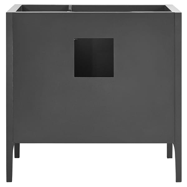 Province Charcoal and Gold 36" Single Vanity without Top