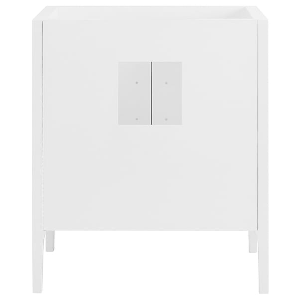 Province White and Silver 30" Single Vanity without Top