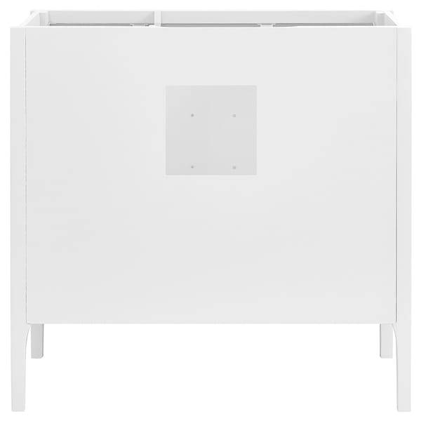 Province White and Silver 36" Single Vanity without Top