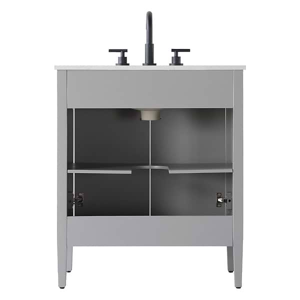 Juelle Gray 30" Single Vanity with Cultured Marble Top