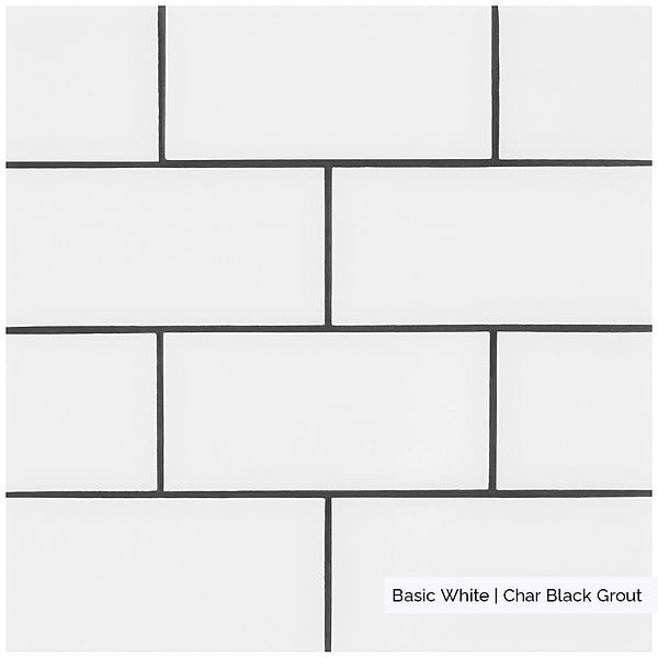 Basic White 3x6 Polished Ceramic Subway Wall Tile