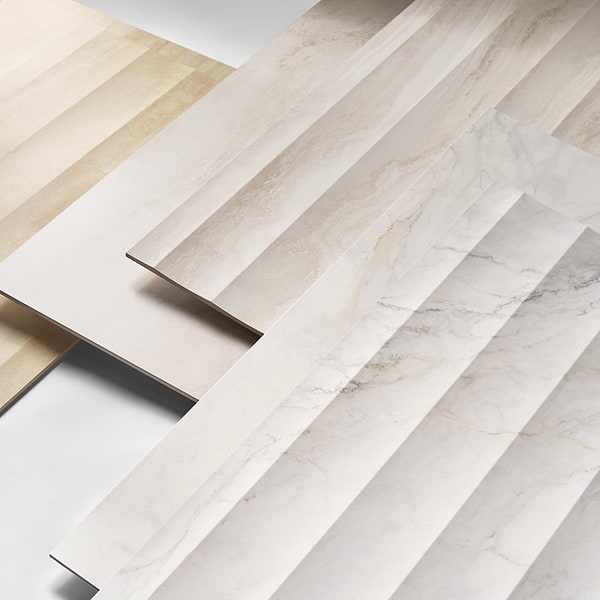 Lumar Apuano Oro White 24x48 Marble Look Matte Porcelain Tile