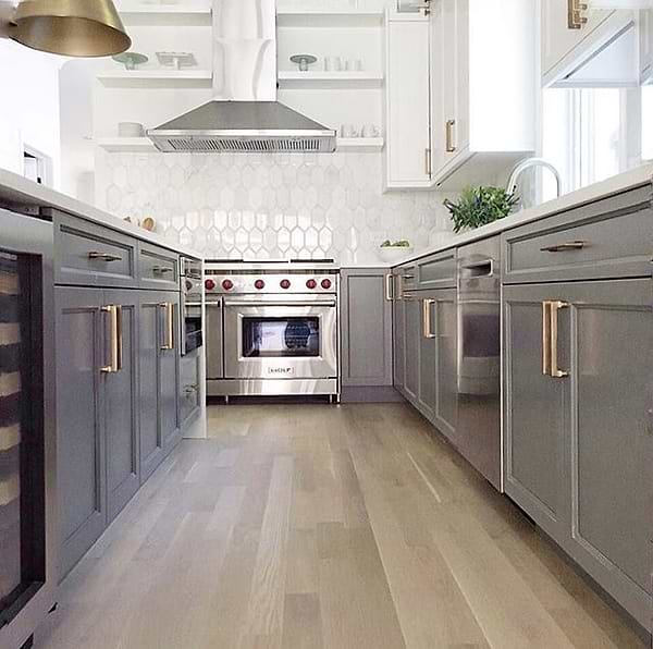 Calacatta 4x8 Beveled Hexagon Polished Marble Tile
