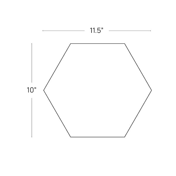 Bianco Carrara 10" Hexagon Honed Marble Tile in White, View 9, open zoomed image