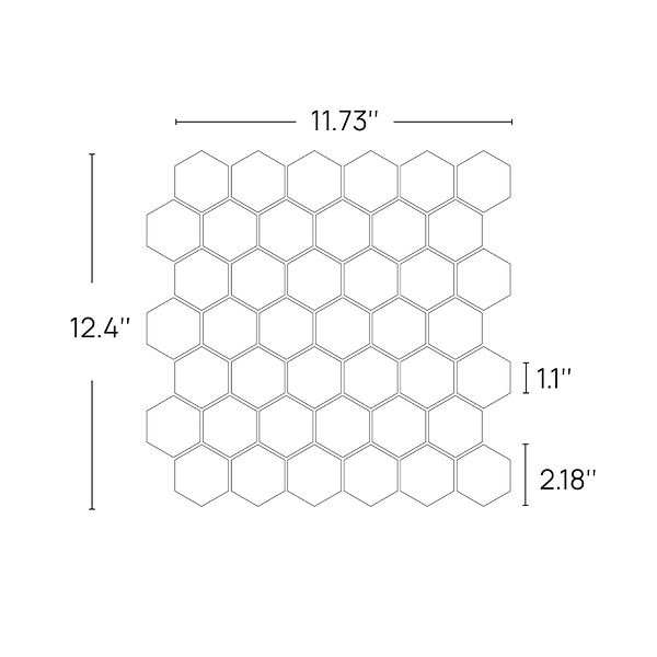 Bianco Dolomite White 2" Hexagon Premium Honed Marble Mosaic Tile
