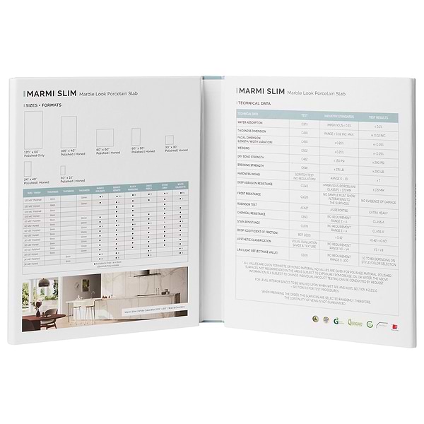 Marmi Slim V2 Collection Architectural Binder