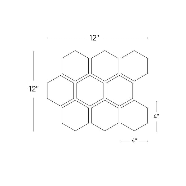 Botticino Extra Light Beige 4” Hexagon Polished Marble Mosaic Tile