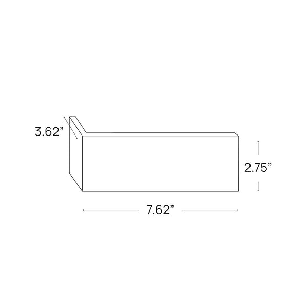 Brownstone Flashed Brown 2x7 Textured Wire Cut Clay Thin Brick Corner