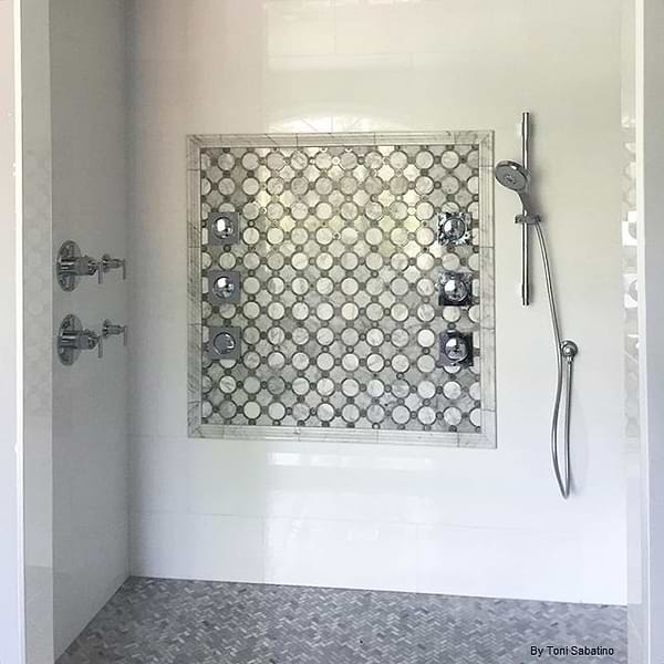 Carrara 2x12 Marble Chair Rail Liner
