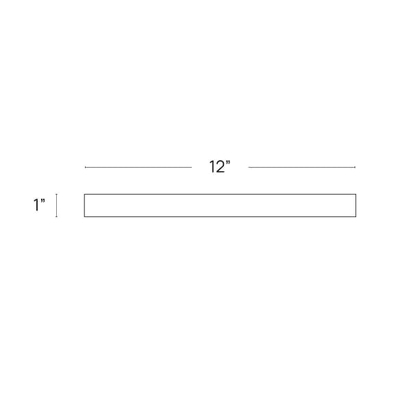 Calacatta Verde Premium 1x12 Honed Marble Square Pencil Trim