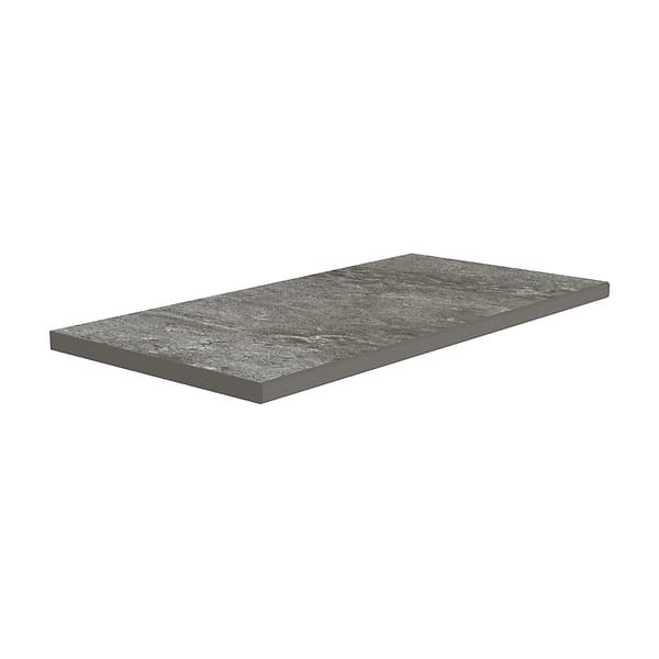 Massif Dark Gray 12x24 Terrazzo Look Textured Matte Porcelain 2CM Pool Coping