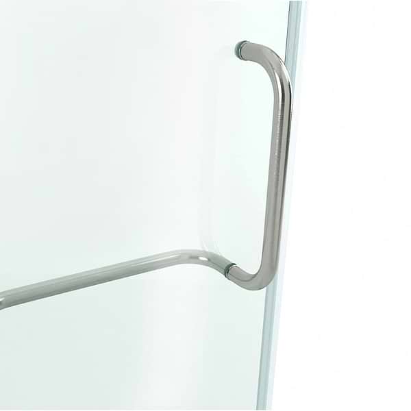 Cinto 32x40x74 Reversible Hinged Enclosure Shower Door with Clear Glass in Brushed Nickel