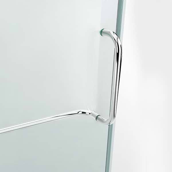 Cinto 32x48x74 Reversible Hinged Enclosure Shower Door with Clear Glass in Chrome