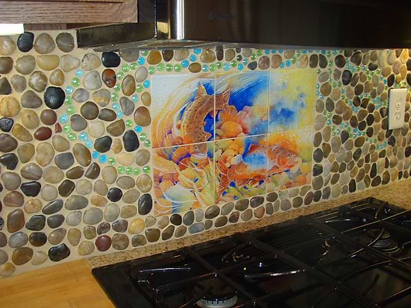 COBBLESTONE MULTICOLORED FLAT FINISH MARBLE MOSAIC TILES_7