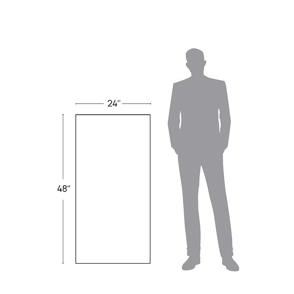 Corretta Wave Bianco White 24x48 Semi-Polished Porcelain Tile in Warm White, View 10, open zoomed image