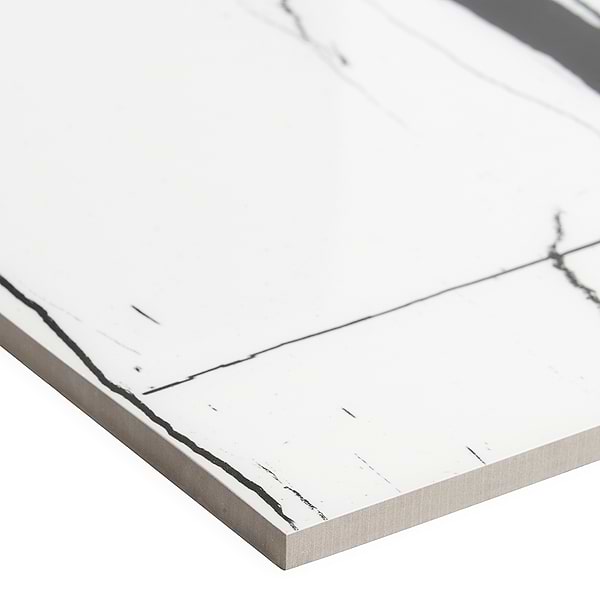 Lumina Sahara Noir Black & White 24x24 Polished Porcelain Tile