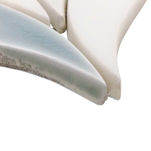 Nabi Sprig Arctic Blue Marble & Crackled Glass Tile
