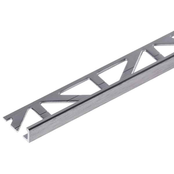 Essential Trims by Blanke Anodized Brushed Nickel 5/16" (8mm) Edge Protector Trim