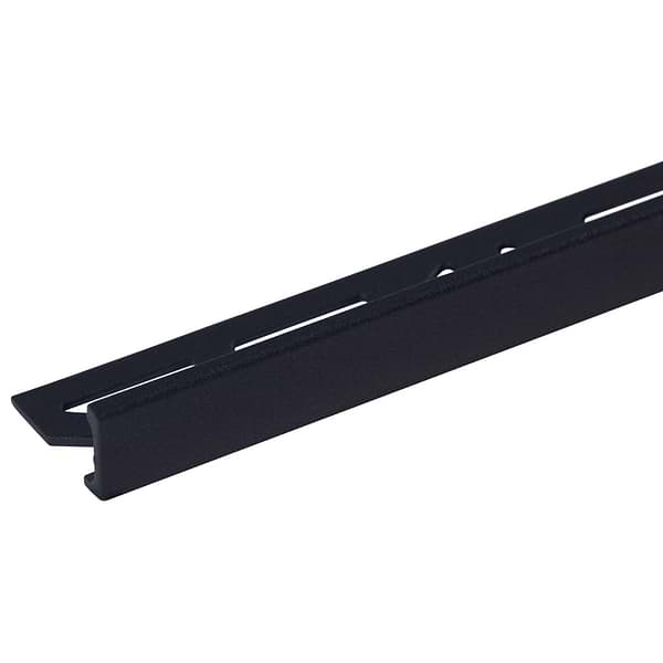 Essential Trims by Blanke Powder-Coated Midnight Black 1/2" Edge Protector Trim in Silver, View 3, open zoomed image