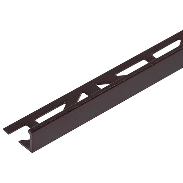 Essential Trims by Blanke Powder-Coated Industrial Rust 1/2" (12.5mm) Edge Protector Trim