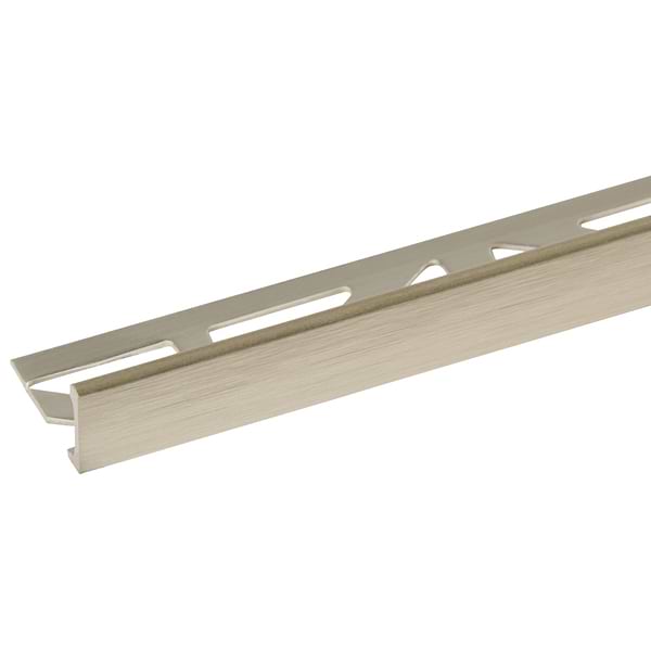 Essential Trims by Blanke Brushed Anodized Royal Champagne 1/2" (12.5mm) Edge Protector Trim