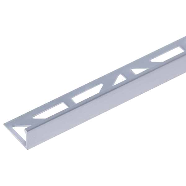 Essential Trims by Blanke Brushed Anodized Satin Silver 1/2" (12.5mm) Edge Protector Trim