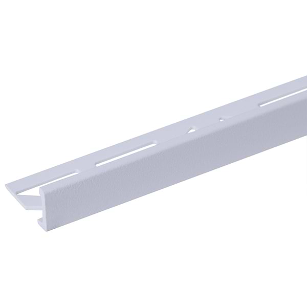 Essential Trims by Blanke Powder-Coated Sugar White 1/2" (12.5mm) Edge Protector Trim