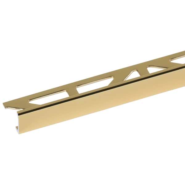 Essential Trims by Blanke Anodized Shiny Gold 1/2" (12.5mm) Edge Protector Trim