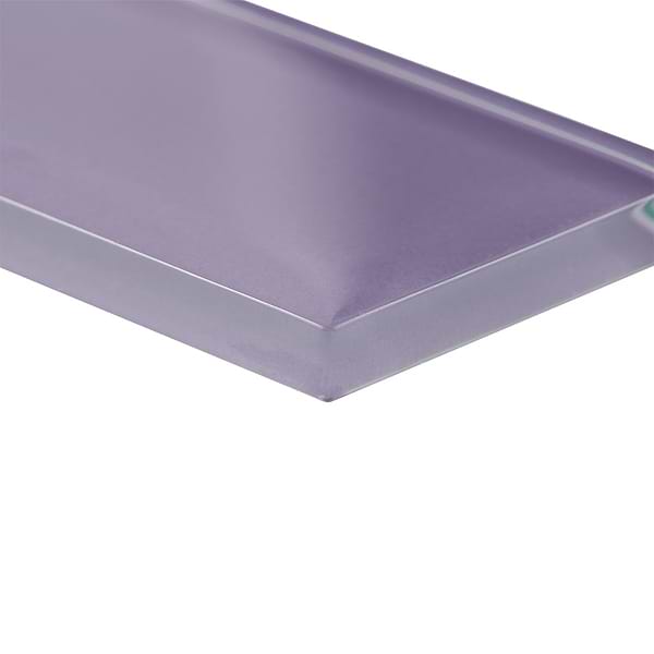 Loft Lilac Purple 2x8 Polished Glass Subway Tile