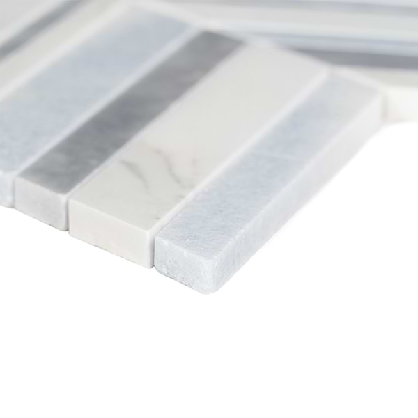 Aya Blue Polished Marble Mosaic Tile