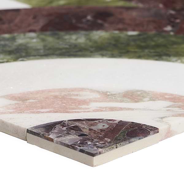 Arc Horizontal Rainbow 12x12 Polished Marble by Elizabeth Sutton