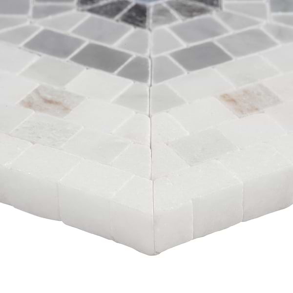 Ako Grigio Gray 6" Hexagon Marble Micro Mosaic Tile