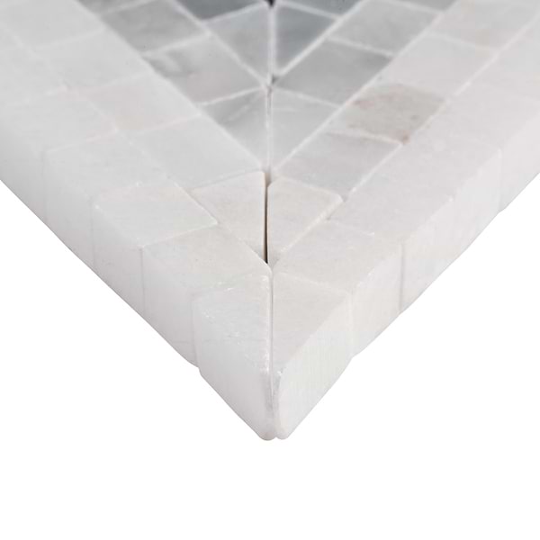 Ako Grigio Gray 5" Triangle Marble Micro Mosaic Tile