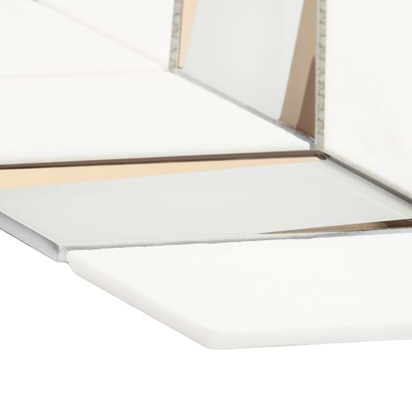 Kasol Golden 2x4 Marble and Mirrored Glass Polished Mosaic Tile