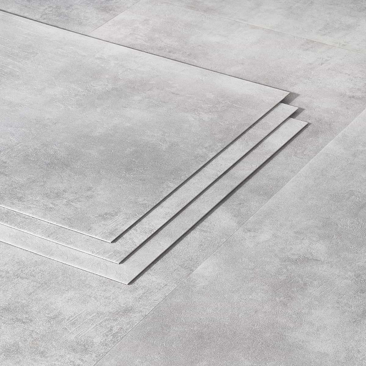 Katone Concreto Silver 18x36 Glue Down Luxury Vinyl Tile