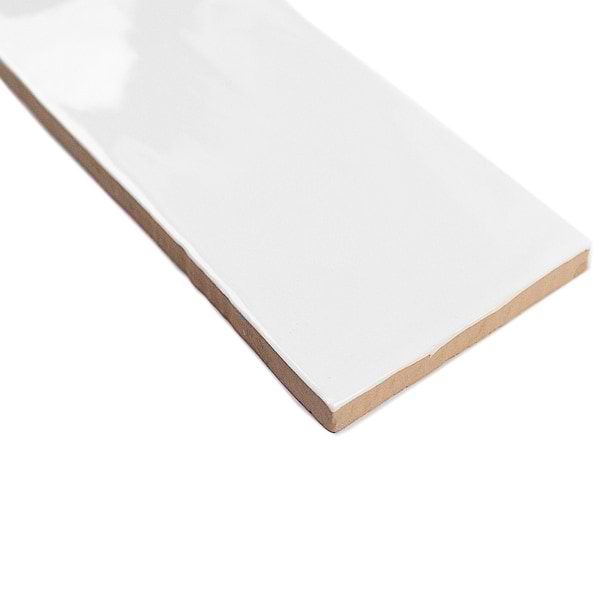 Lancaster Bianco White 3x12 Polished Ceramic Subway Wall Tile