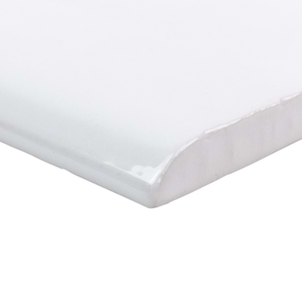 Lancaster Bianco 3x6 Ceramic Bullnose