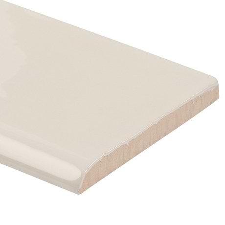 Lancaster Vanilla Cream 3x6 Ceramic Bullnose