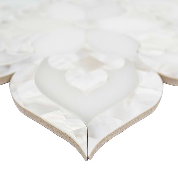 Aurora Marble & Pearl Polished Mosaic Tile