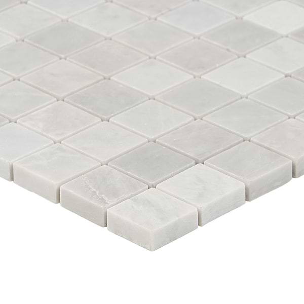 Ice Gray 1x1 Honed Marble Mosaic