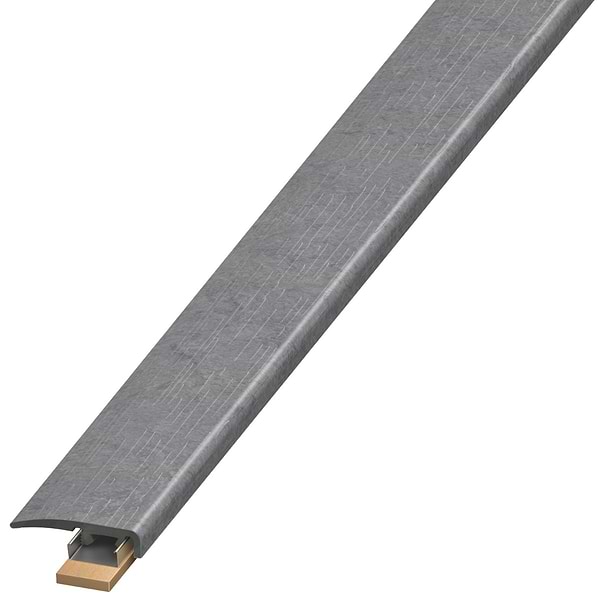 ReNew Metalcrete Pewter 1.38x94" LVT Slim End Cap by Versatrim