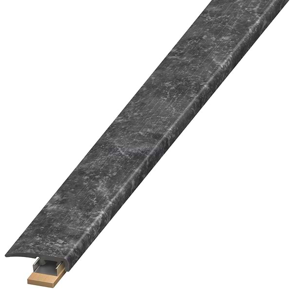 ReNew Metalcrete Charcoal 1.38x94" LVT Slim End Cap by Versatrim