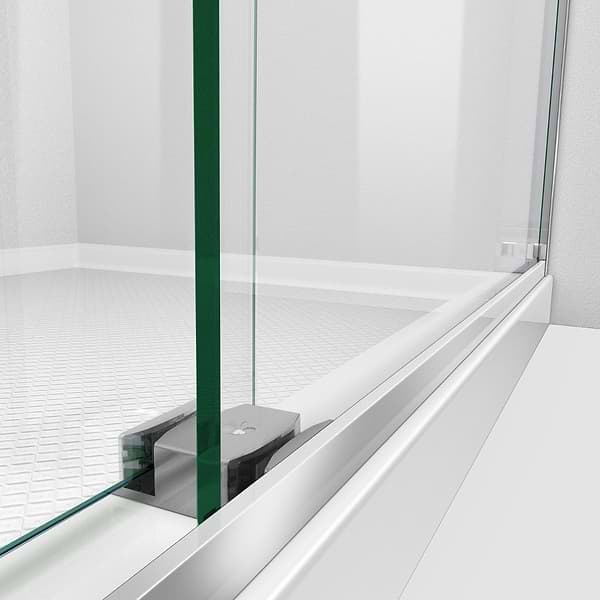 DreamLine Essence-H 48x76" Reversible Sliding Shower Alcove Door with Clear Glass in Chrome