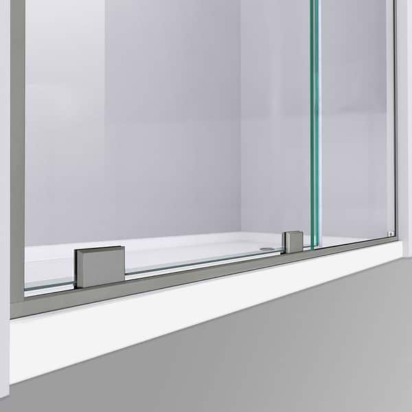 DreamLine Mirage-Z 60x72" Reversible Sliding Shower Alcove Door with Clear Glass in Brushed Nickel