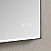 Mage Matte Black 24x36" Framed Rectangle LED Mirror