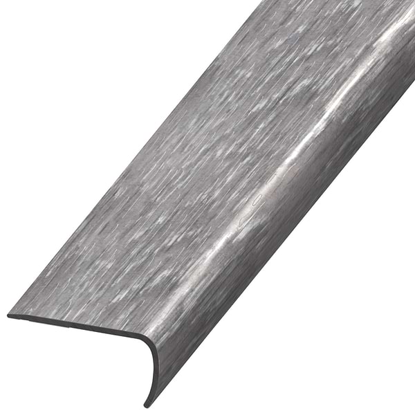 Woodcrete LVT Silver Gray 2x1x94" LVT VersaEdge Stair Nose by Versatrim